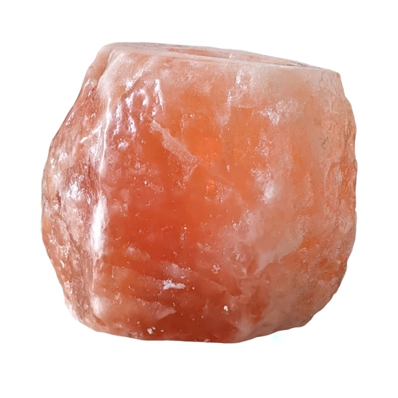 Himalayan Natural Crystal Salt Rock Tea Light Candle Holder - Picture 4 of 10